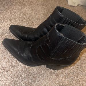 Sam Edelman Black Western Style Booties